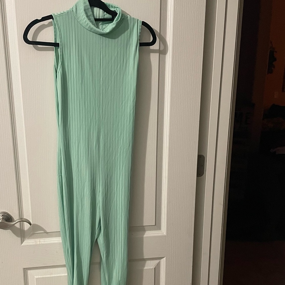 Teal jumpsuit